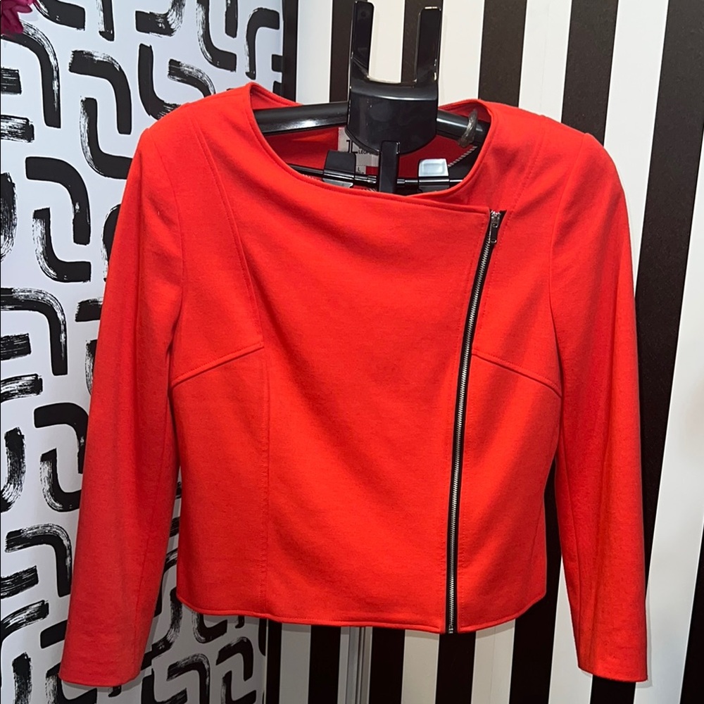 Jules & Leopold Vibrant Red Zip Blazer